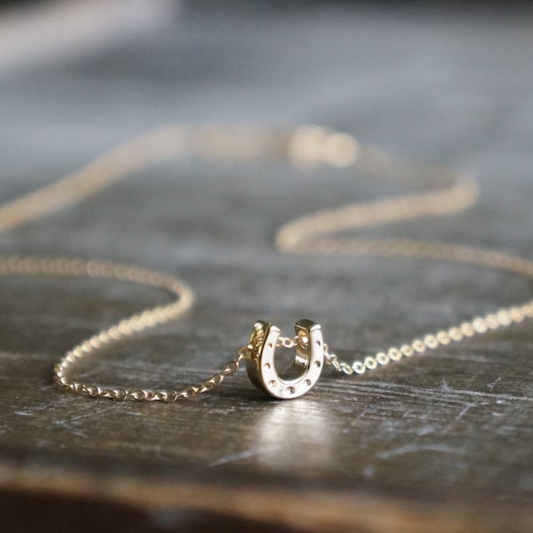 Horseshoe Shield Pendant Necklace main image 1