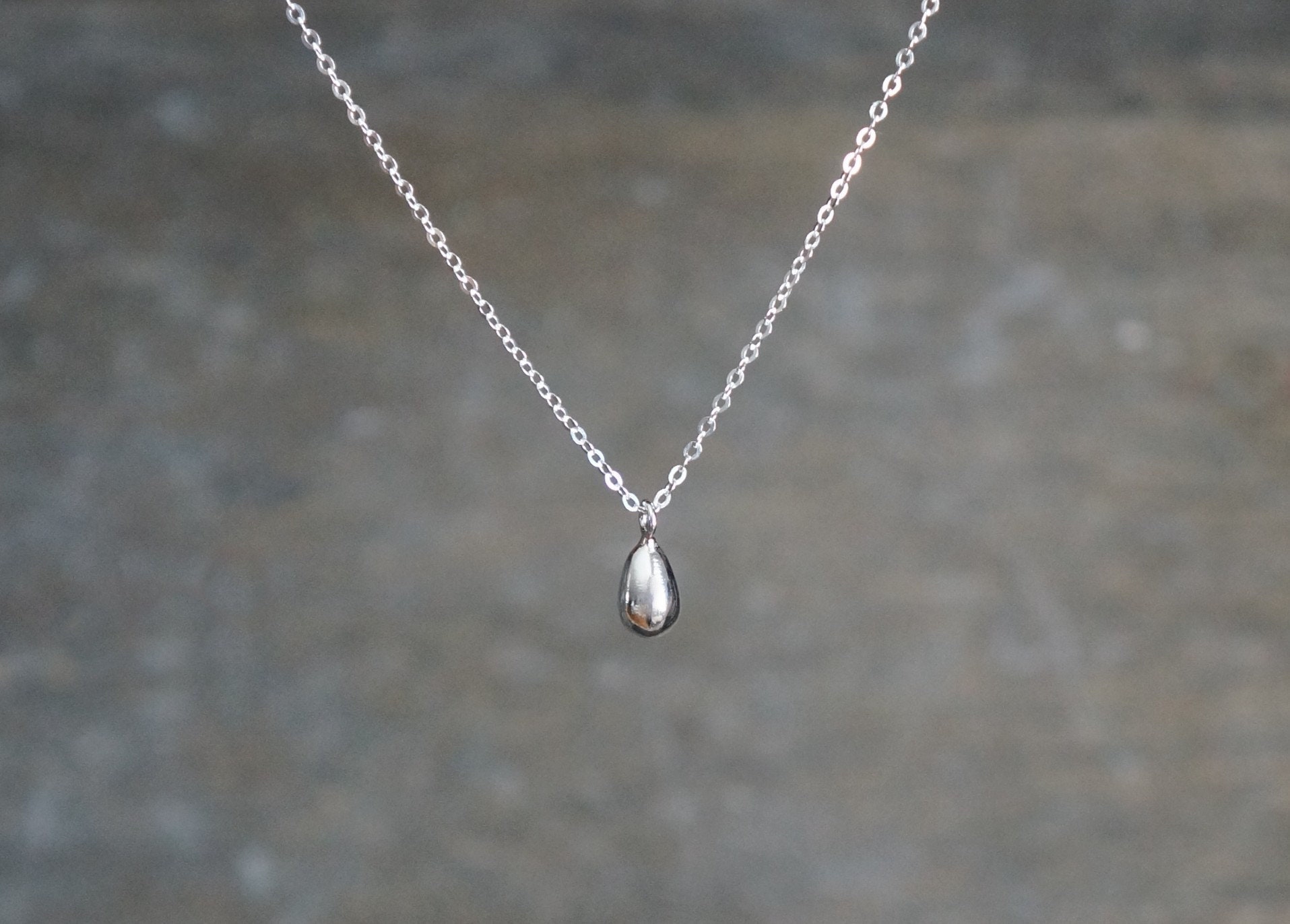 ■ENGBROX■ silver925 tiny drop necklace EBNL25031SV Mini Drop Necklace | Silver — Shipwrecked Kauai