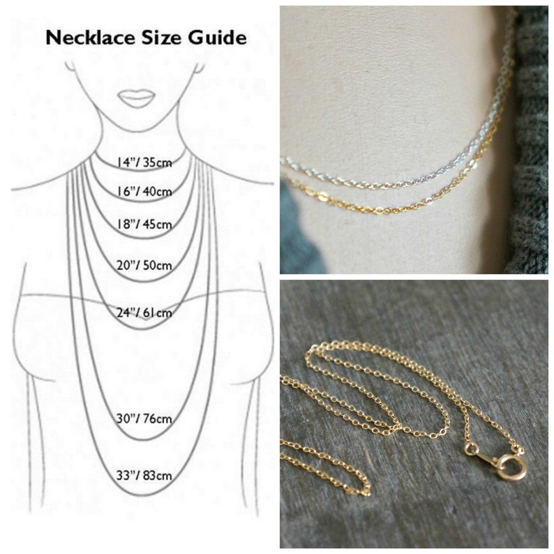 Thin & Dainty Plain Gold Chain Necklace // Shimmering 14k Gold Filled Chain Short or Long Simple Layering Necklace choose your length image 7