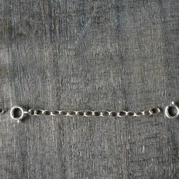 Necklace Extender in Sterling Silver / Add to your Lefaire Jewelry to make an Adjustable Necklace // Removable Extension