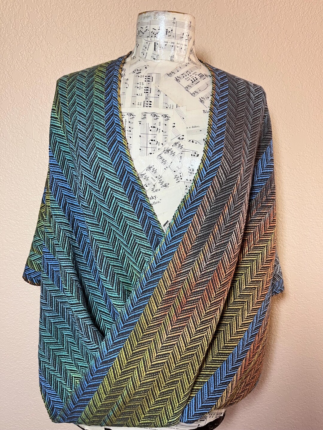 Twist Front V-back Shawl - Etsy
