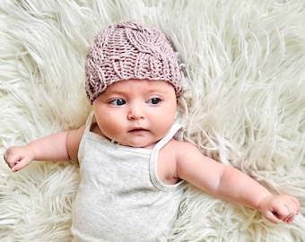 ニットのベビー帽子、ニットのベビービーニー、ベビー帽子、ベビービーニー、ニットのビーニー、ニットのベビー帽子