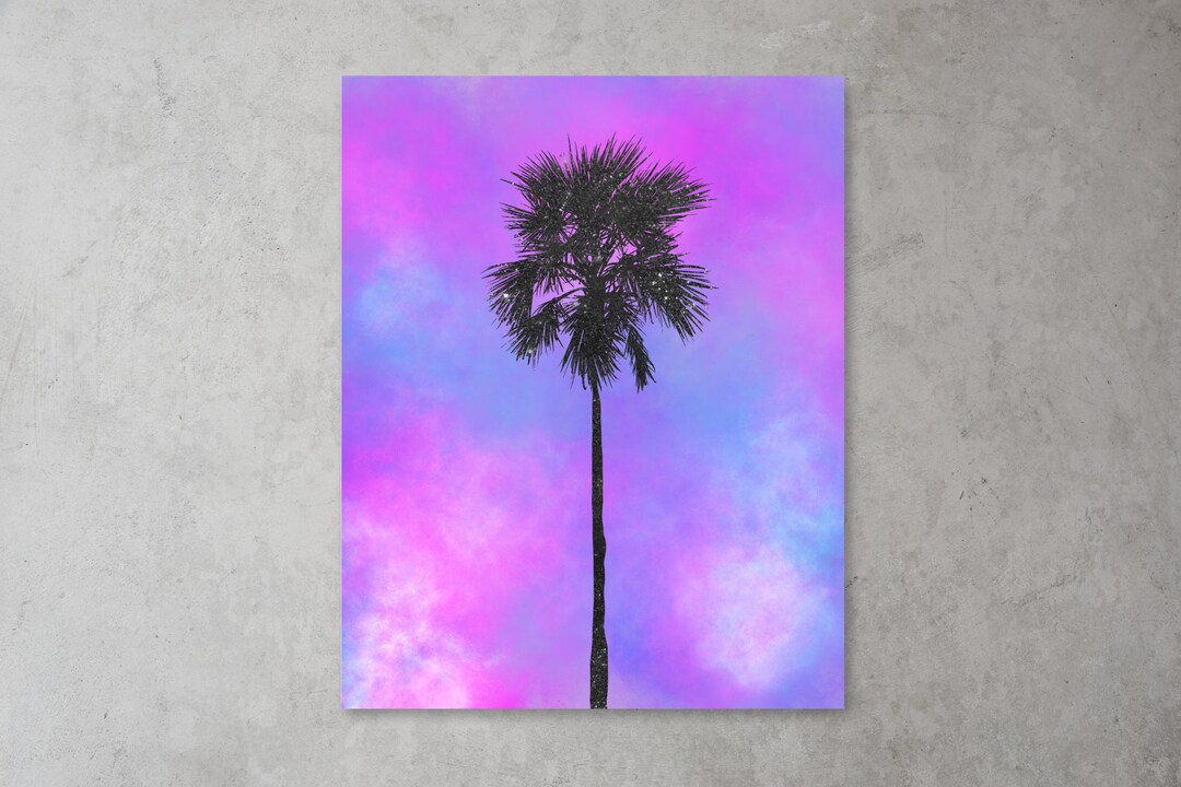 Palm Tree Painting, Palm Tree Art, Digital Art, Printable Art, Wall Art, Home Decor, Modern Art