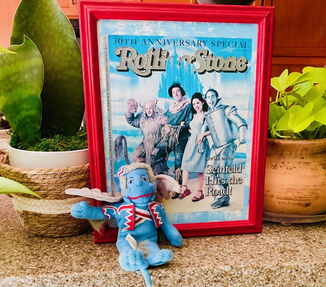 Framed Cover Rolling Stone Magazine the Wizard of Oz- Seinfeld Crew