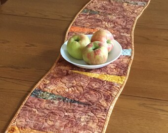 Handmade Quilted Table Runner, Modern Table Runner, Contemporary Home Decor