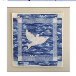 PDF Applique Quilt Pattern | Wall Quilt Pattern | Dove Wall Hanging PDF Pattern