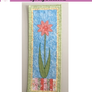 PDF Applique Quilt Pattern | Wall Quilt Pattern | Spring Floral wall Hanging PDF Pattern