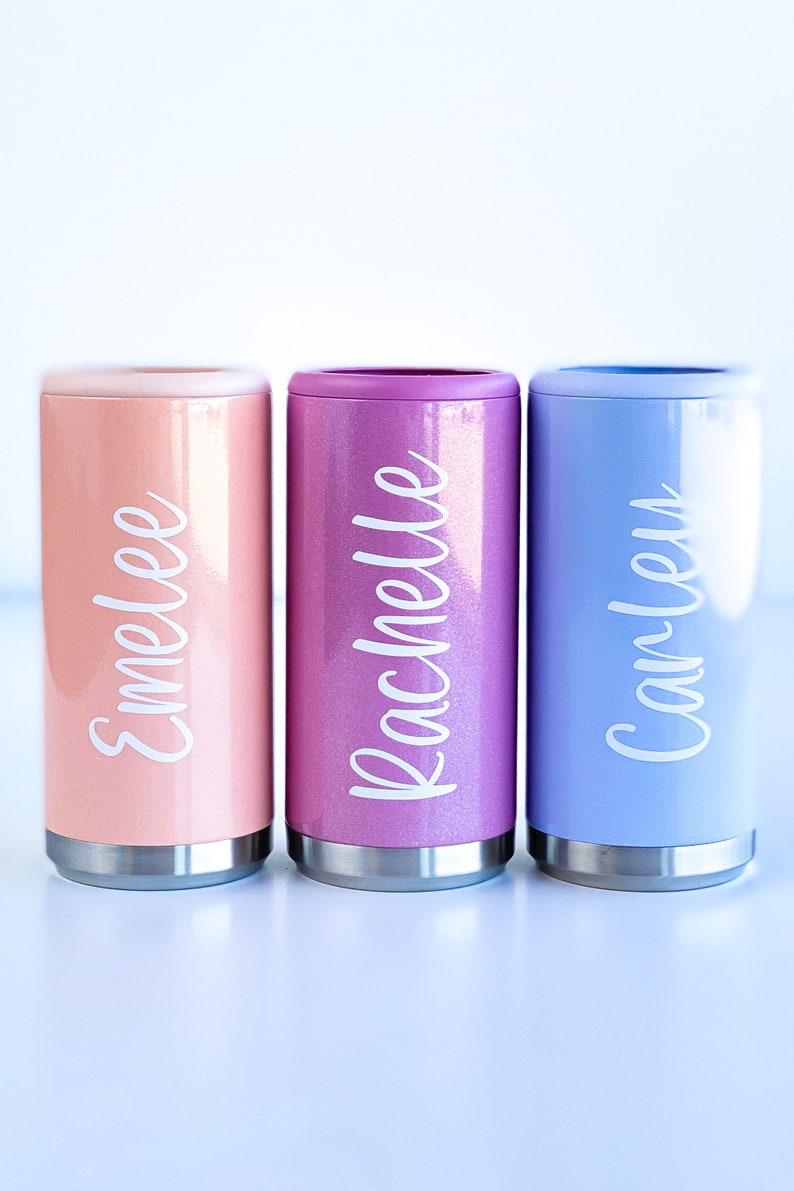 Bachelorette Party Favors Glitter Can Coolers Personalized Etsy