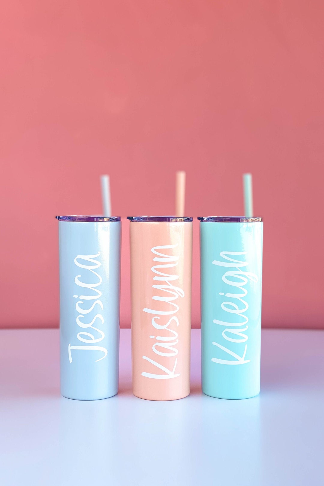 VSCO Girl, Gifts for Teens, Monogrammed Tumblers, Birthday Party Favors