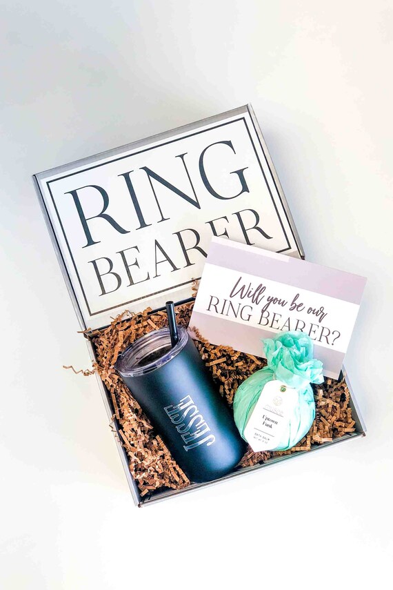 Ring Bearer Gift Ring Bearer Proposal Personalized Tumbler Etsy