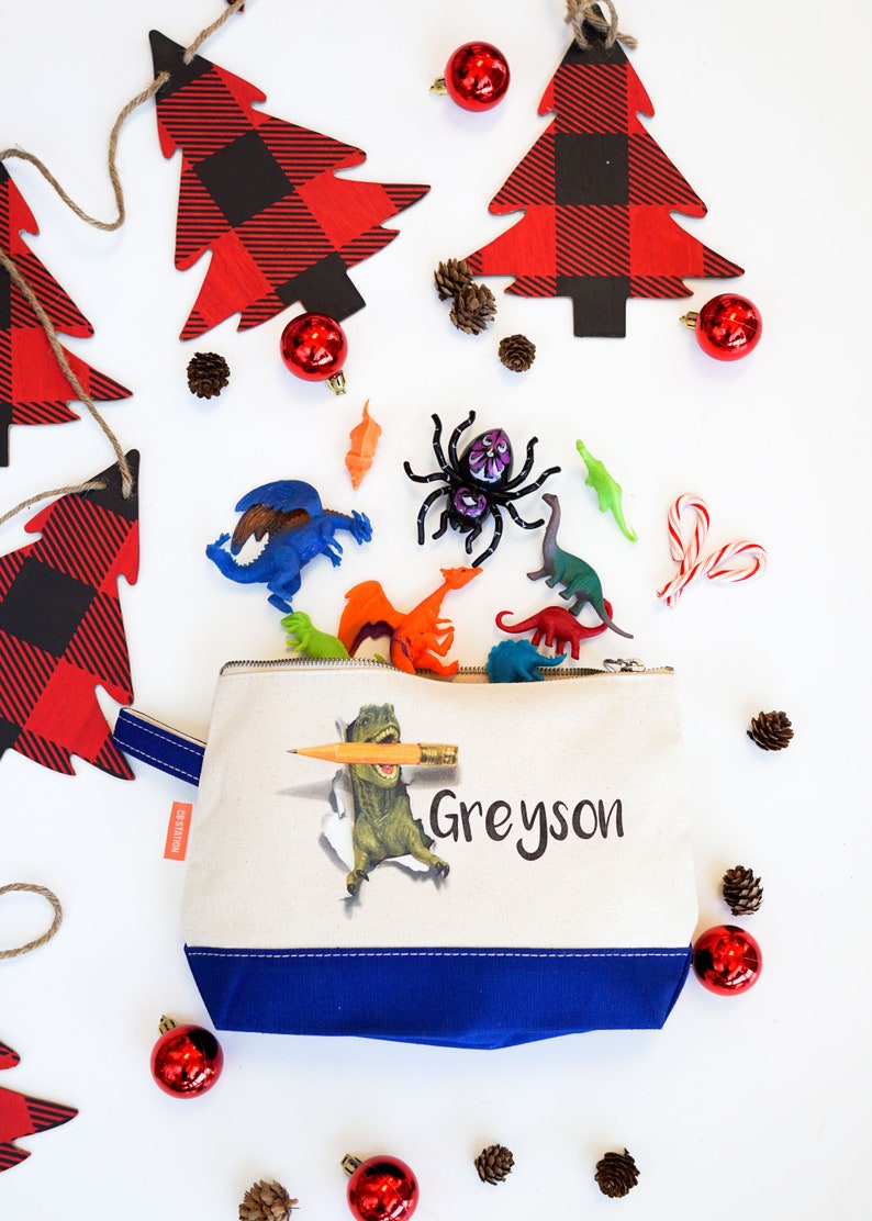 Back to School Boys Dinosaur Pencil Case from LaLaConfetti