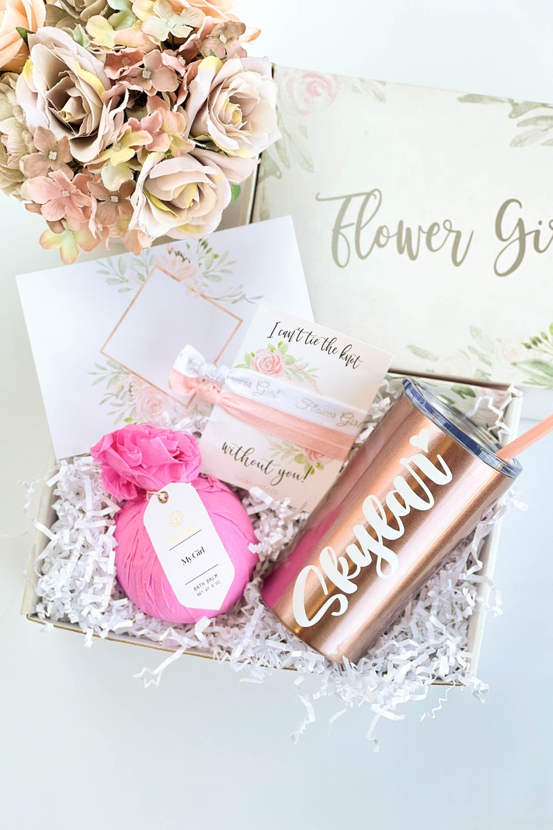 Flower Girl Gift Box Will You Be My Flower Girl Flower Girl Etsy