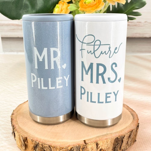 Engaged AF Can Cooler / Beer Holder / Engagement Gift / Party Etsy