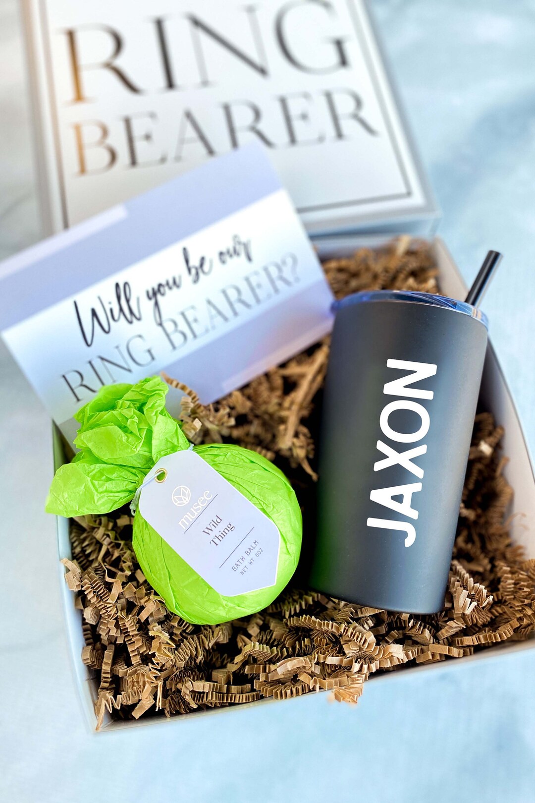 Ring Bearer Gift Box Ring Bearer Proposal Will You Be Our Etsy