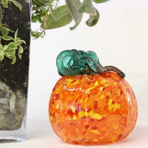 Hand Blown Glass Pumpkin
