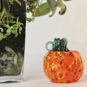 Hand Blown Glass Pumpkin
