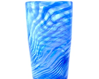 Dark Blue Swirl Pint Glass