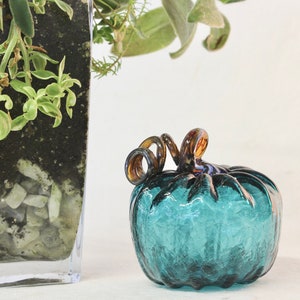 Hand Blown Glass Pumpkin