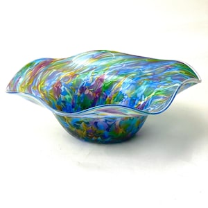 Transparente Regenbogen Glas Schüssel