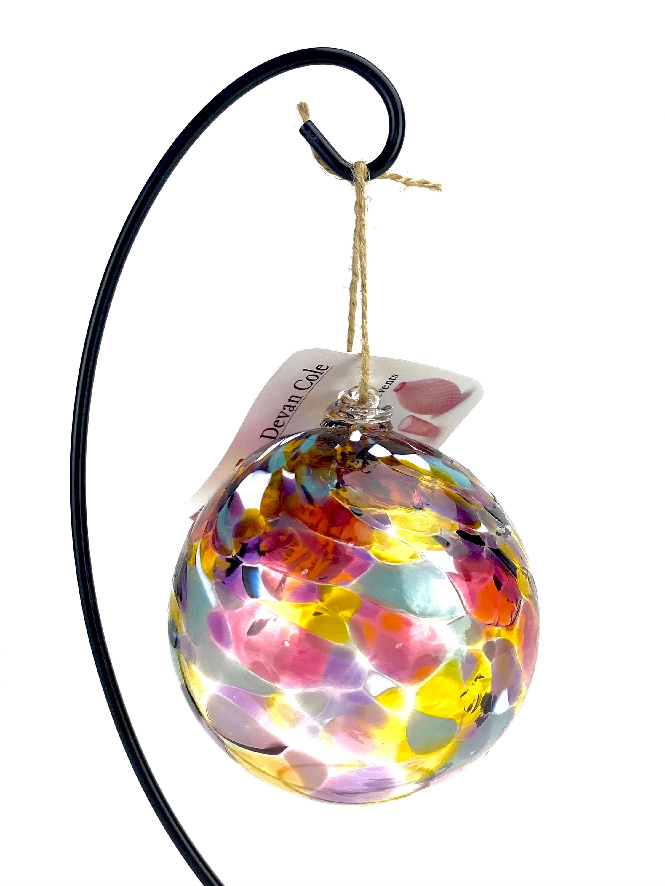 Handblown Glass Gold Jewel Tone Ornament Etsy