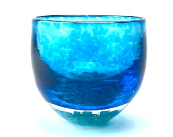 Whiskey or wine Blue Glass