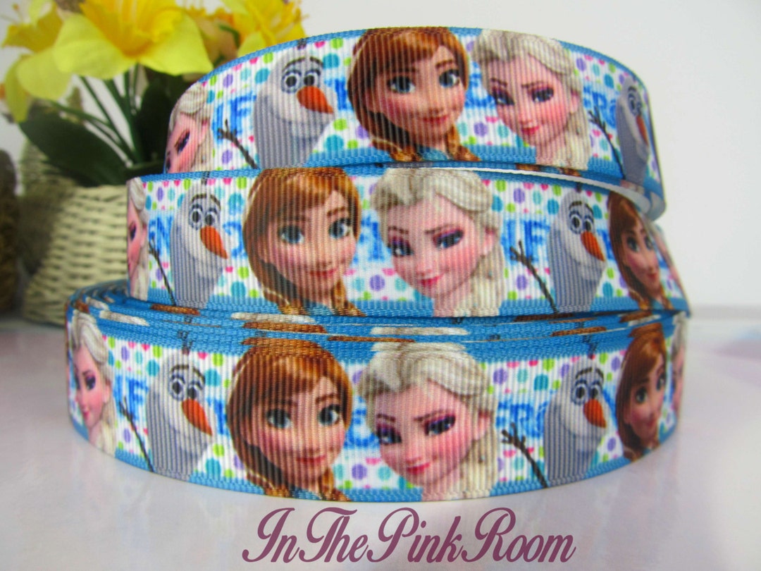 Printed Grosgrain Ribbon, ELSA ANNA Sisters and Olaf Polka Dots, 7/8 - Etsy