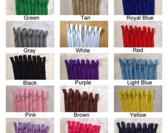 Zippers 40cm, 15.75 Inches #3 Nylon Coil Closed End Zipper for Clothe…