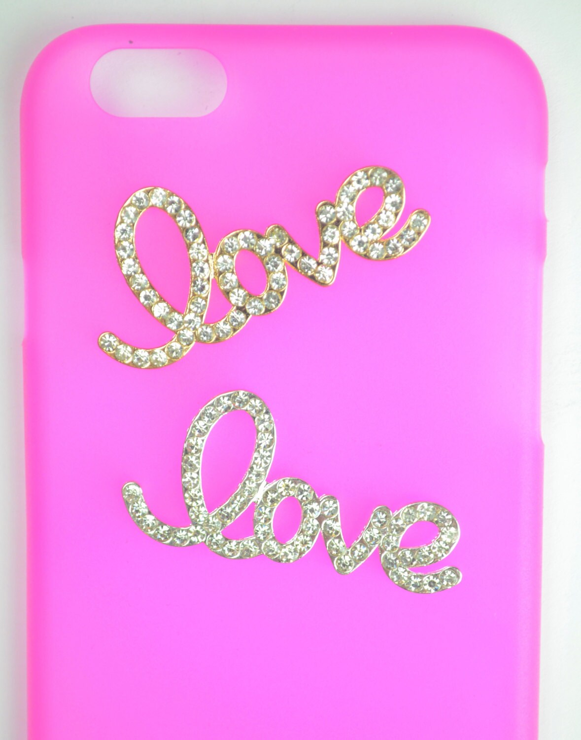 Rhinestone LOVE Embellishments, Crystal Flatbacks, 1" inch, deco…