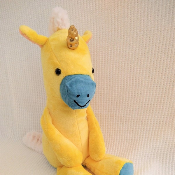 Unicorn Weighted Plush Etsy