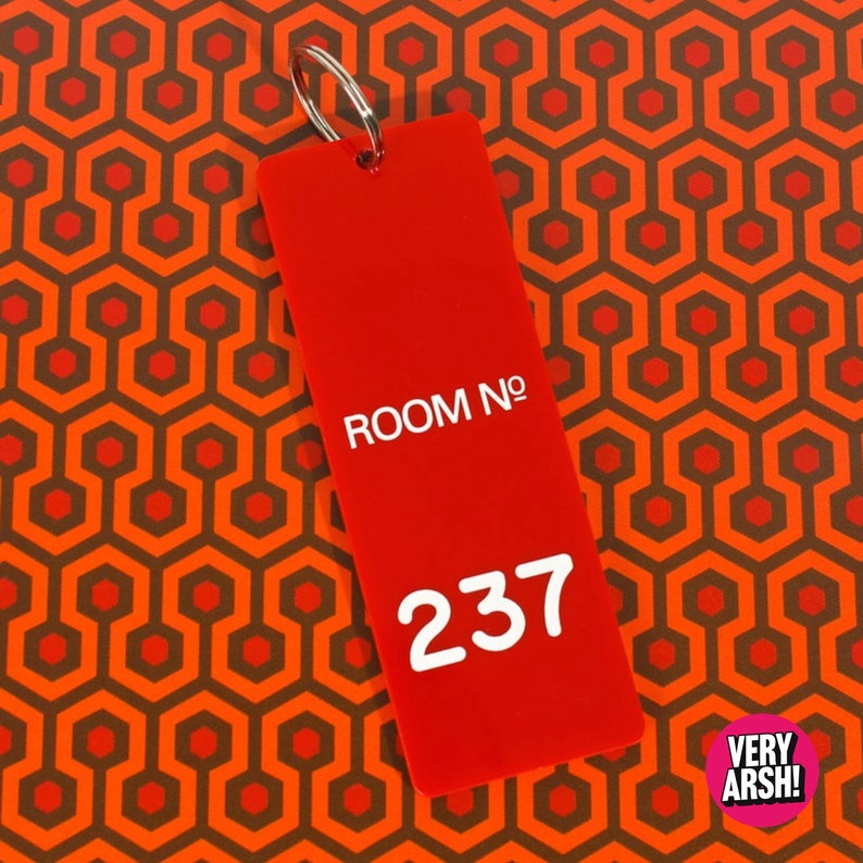 Room 237 The Overlook Hotel Key Fob/Keyring Inspired by The Shining No thanks