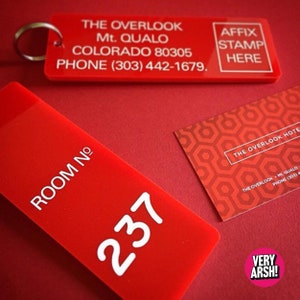 Room 237 The Overlook Hotel Key Fob/Keyring Inspired by The Shining image 4