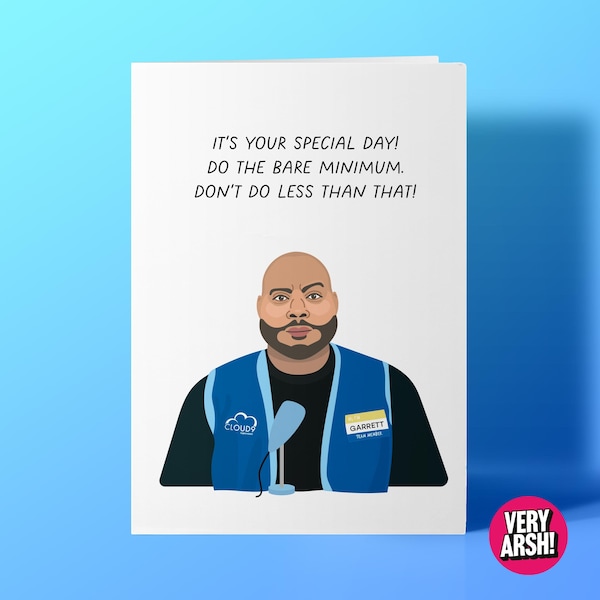 Garrett from Cloud 9 Superstore inspired Greeting Card, Birthday Card
