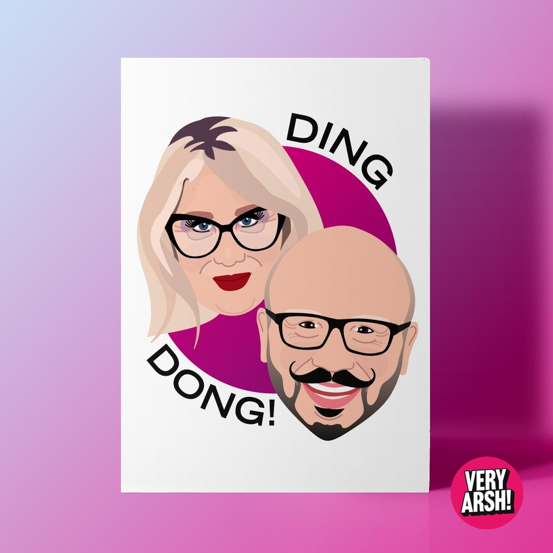 Ding Dong Glow Up geïnspireerde wenskaart verjaardagskaart Etsy België