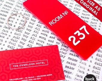 Room 237 - The Overlook Hotel Key Fob/Keyring - Inspired by The Shining