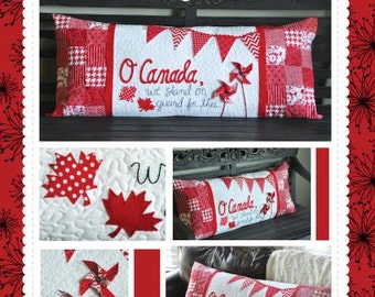 Pattern - "O Canada" Bench Pillow Paper Sewing Pattern / Instruction Booklet by KimberBell (KID178)