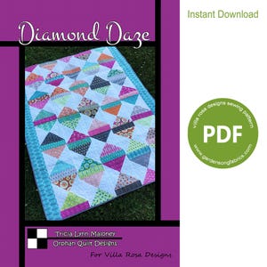 Diamond Daze PDF Quilt Pattern by Villa Rosa Designs - Instant Download