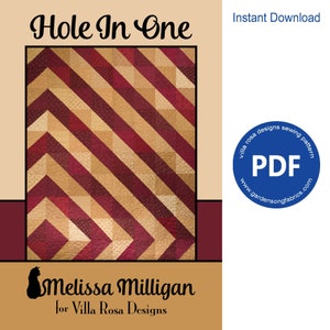 Pattern &quot;Hole in One&quot; PDF Quilt Pattern MM035 by Villa Rosa Designs - Instant Download