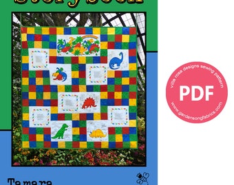 Pattern "Storybook" PDF Panel Quilt Pattern by Villa Rosa Designs - Instant Download