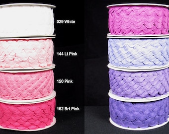 1/2" Rick Rack, 5 yard package, Ric Rac Trim Any Color, for Baby, Crafts, Sewing, Trims, Costumes, Scrapbooking