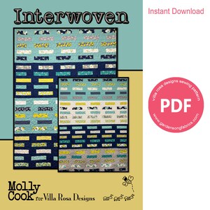 Pattern &quot;Interwoven&quot; PDF Quilt Pattern by Villa Rosa Designs - Instant Download