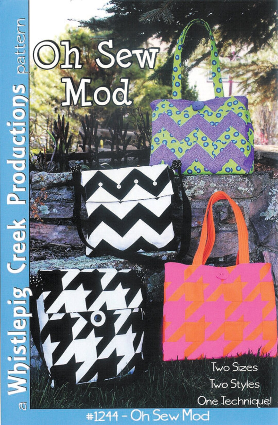 Pattern - Oh Sew Mod Bag (purse) Paper Sewing Pattern by Whistlepig ...