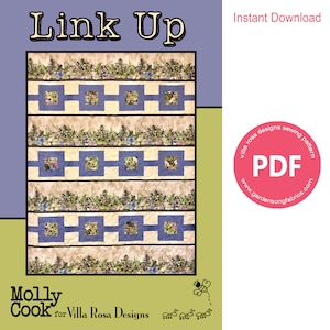 Pattern &quot;Link Up&quot; PDF Quilt Pattern by Villa Rosa Designs - Instant Download