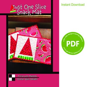 Patrón "Solo una rebanada" PDF para tapete de aperitivos de Villa Rosa Designs - Descarga instantánea