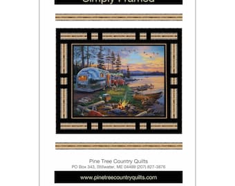 Pattern "Simply Framed Quilt Pattern" PTC1929 by Pine Tree Country Quilts Paper Pattern Instructions **not a PDF download"