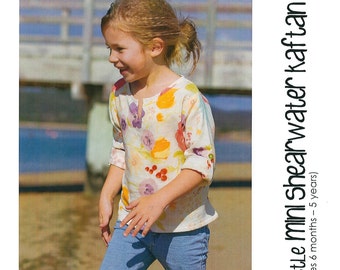 Pattern - Shearwater Kaftan - Little Mini, Girl's Blouse, Top Pattern (MP058) by Make It Perfect