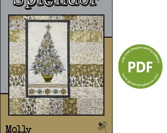 Pattern "Splendor" PDF Panel Quilt Pattern by Villa Rosa Designs - Instant Download