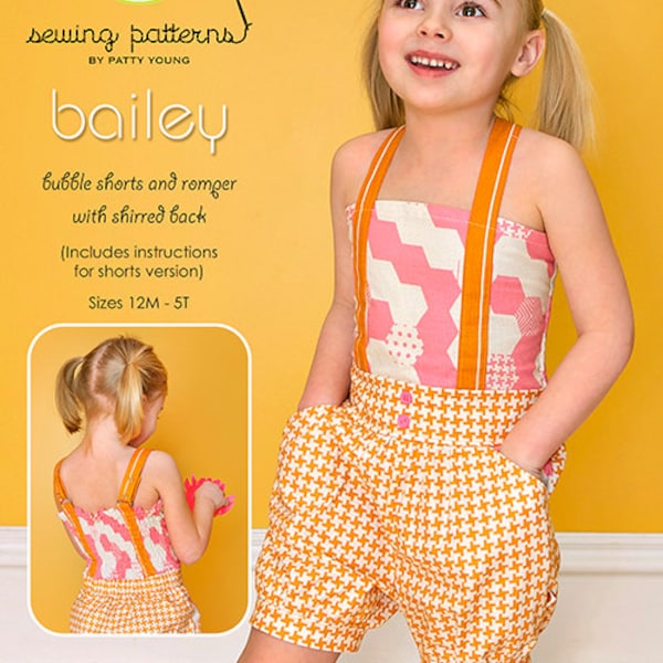 Pattern - Bailey Bubble Shorts and Romper - Paper Sewing Pattern by modkid designs