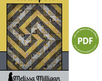 Pattern "Whirlpool" PDF Panel Quilt Pattern by Villa Rosa Designs - Instant Download