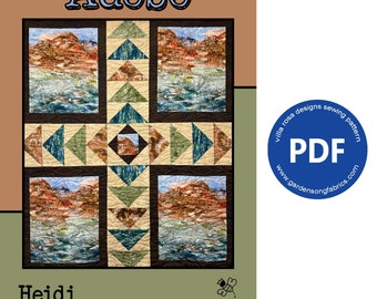 Digital Quilt Pattern "Adobo" PDF Pattern by Villa Rosa Designs - Instant Download