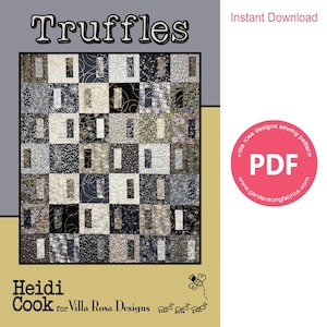 Pattern &quot;Truffles&quot; PDF Quilt Pattern MC087 by Villa Rosa Designs - Instant Download